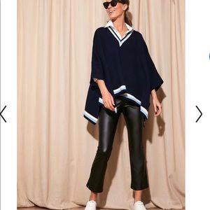 Black Faux Leather Ashford Pants